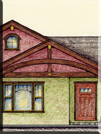 drawing of whole house remodel