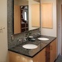 Hall bath double vanity